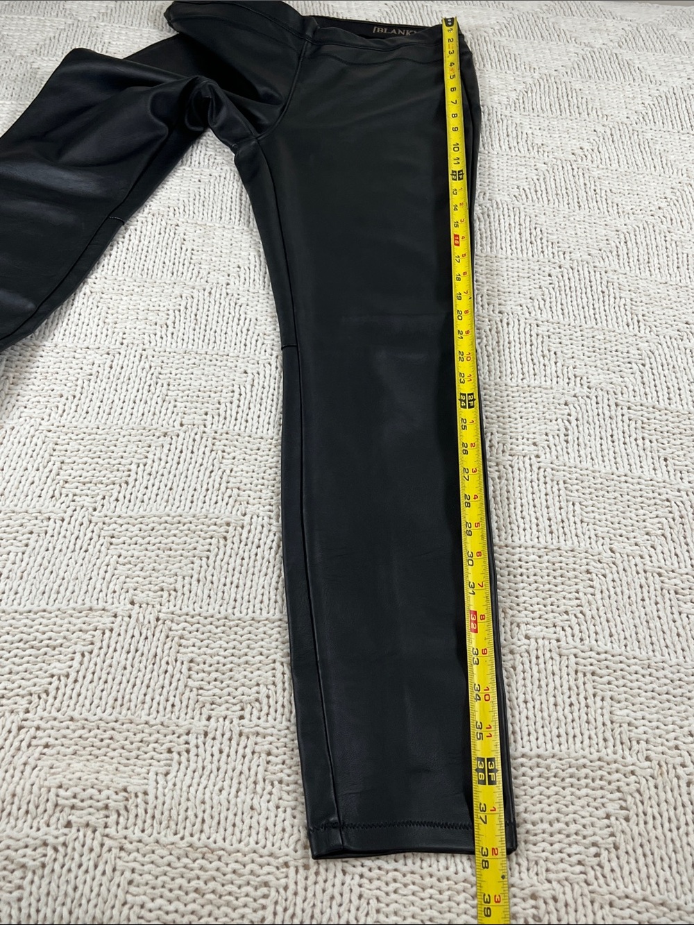 Blank NYC Women’s Black Faux Leather Skinny Jeans - Picture 11 of 12